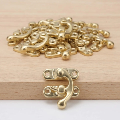 Vintage Swing Bag Clasp Closure Lock Retro Latch For Jewelry Boxes And Wooden Chests Golden Metal Buckle Hardware For Furniture
