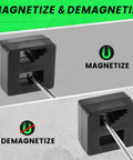 Magnetize and demagnetize tool in Magnetic Torx Screwdriver Set, 13 Pieces T5 To T40, ergonomic handle in use demonstration