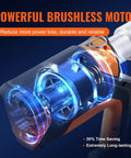 Powerful brushless motor of the Tough As Nails 18V Cordless Electric Pipe Crimping Tool, showcasing durability and efficiency.