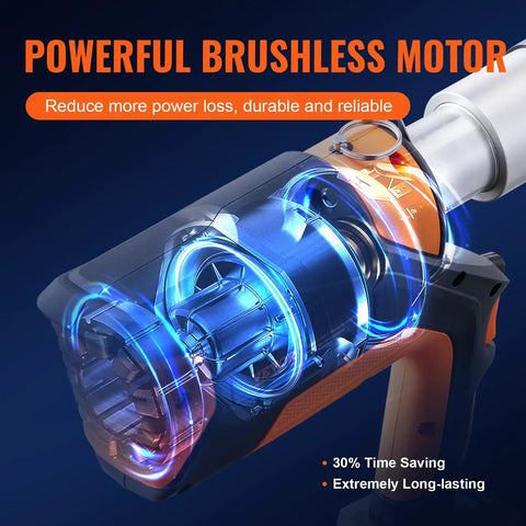 Powerful brushless motor of the Tough As Nails 18V Cordless Electric Pipe Crimping Tool, showcasing durability and efficiency.