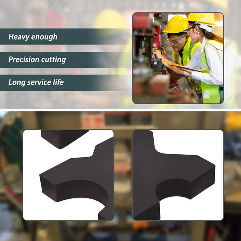 H Frame Hydraulic Shop Press Plate With Four Notches 1 Inch By 5 Inch By 5 Inch Heavy Duty Steel Bed Plates close-up view