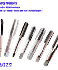 M10 X 1.25 Metric Thread Tap Set, High Speed Steel Hand Taps, Right Hand Thread, 2 Pack displayed on white background