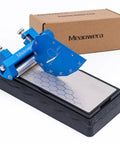 Pro Grade Chisel Sharpening Kit With Sharpening Stones And Honing Guide Wood Chisel Sharpener in workshop setting