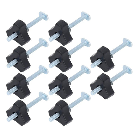 Easy Clamp T Track Knobs Kit M8x100mm Stainless Steel Bolt Nut Washer Set for Woodworking Jigs and Fixtures, 10-Piece