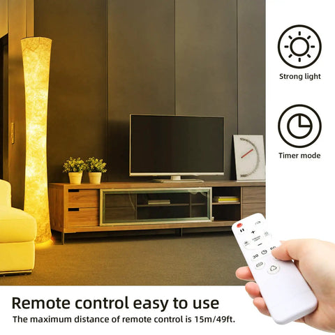 61 Inch RGBWW LED Floor Lamp For Living Room And Bedroom Color Changing Dimmable Ambient Light With Remote Control