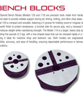 Workhorse Steel Bench Block For Metalworking And Woodworking, 3 Inch Diameter, 1.5 Inch High, Oversize Holes, V-Groove