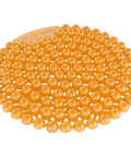 Industrial Strength Urinal Screen 10 Pack Citrus Mango Fresh Odor Control with Deep Bubble Bristle Design in orange