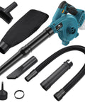 Cordless Leaf Blower And Vacuum With Brushless Motor, 6 Variable Speeds Up To 180 MPH, 2 In 1 Handheld Tool For Blowing And Vacuuming