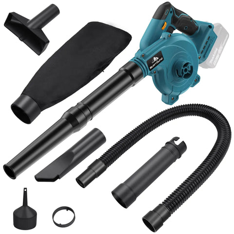 Cordless Leaf Blower And Vacuum With Brushless Motor, 6 Variable Speeds Up To 180 MPH, 2 In 1 Handheld Tool For Blowing And Vacuuming