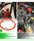 Gas Fuel Line Kit 3.28 Ft 3/16 Inch ID with 1/4 Inch Inline Shut Off Valve for 50cc to 250cc Dirt Bikes ATVs