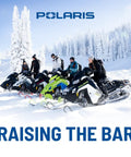 Upgrade Your Ridin Game With This Polaris Pro Series Snow Drive Belt Built Tough For RMK 9R And Boost Models To Handle Extreme Stress And Maximize Horsepower Transfer Effortlessly, Polaris snowmobiles in snowy forest