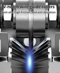 V-notch wire guide rollers of Portable Electric Wire Stripper Machine With Hand Crank Wire Peeler Tool ideal for scrap copper recycling.