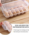 Two Pack Covered Egg Holders For Fridge Clear Plastic Deviled Egg Tray Carrier With Lids Holds 36 Eggs Sturdy Storage
