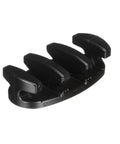 Zig Zag Nylon Cleats Black 3.5 Inch Length For Rope Up To Three Eighths Inch Pre Drilled For Two Fasteners Pair Ideal For Kayaks Canoes Boats Docks And Pontoons