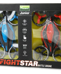 Boxed FightStar Battle Drone Set RTF Red And Blue Ready To Fly With Infrared Battle Mode Remote Control And Altitude Hold.