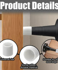 20 Pack Door Stop Rubber Tip Replacements 0.39 Inch Caps For Wall And Floor Protection White Durable Door Stopper Tips Easy Install For Home And Office