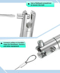 Heavy Duty 5 Ton Cable Pulling Swivel With Breakaway Safety Clutch And Nickel Plated Alloy Build For Tackling Rough Electrical Wire Feed Jobs Tough As Nails Guaranteed, showing connection and adjustment details.