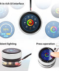 1.28 Inch ESP32 S3 Round Knob Touch Display 240x240 Rotary Panel With Capacitive Touch and Physical Knob For Snappy Menu Navigation and Precise Parameter Control For Smart Projects; round UI demo