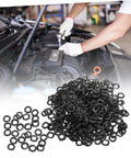 500 Pcs Spring Wave Washer Gasket Set, Assortment Kit For Load Distribution In Tight Spaces, Durable Wave Springs, Steel Construction, Perfect For Mechanical Fixes And Assembly Projects, black washers in car engine repair