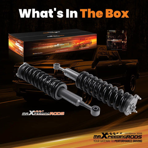 2 Inch Loaded Leveling Lift Struts For 2005-2023 Toyota Tacoma 2WD 4WD Upgrade, Not KDSS Or X-REAS box and struts display