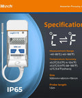 Elitech LogEt 8 TE USB temperature data logger with external probe (IP65)