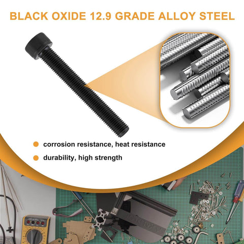 660 Piece M2 Socket Head Cap Screws Kit With Nuts And Washers Black Oxide 2mm Thread Hex Drive Includes M2 By 4mm 6mm 8mm 10mm 12mm 16mm 20mm 25mm 30mm Fully Threaded Alloy Steel For DIY Projects