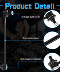 2 Pack Front Stabilizer Sway Bar Links For A Smooth Ride On Multiple Vehicles Including Dodge Caliber Avenger Chrysler 200 Sebring Lancer Outlander Mazda MPV Protege Protege5 Daewoo Leganza Nubira Replace K80258, black steel link with rubber dust cover