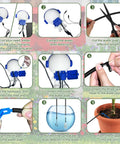 Guide for setting up the Solar Powered Drip Irrigation System For Indoor And Outdoor Gardens Auto Watering For 15 Potted Plants