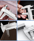 6 Inch Vernier Caliper Handy Non Digital Tool 0 to 6 Inch 0 to 150mm With 0.05mm Accuracy Carbon Steel in use