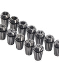 Collet Chuck Kit For CNC Routers And Milling Machines, 12-Piece ER16 High Speed Steel Collets Set For Engraving, Routing, And Precision Milling