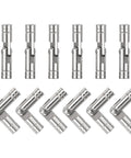 Hidden Brass Barrel Hinges 12 Pack For DIY Keepsake Boxes And Cabinet Doors 25x5mm Concealed Folding Cylindrical Hinges