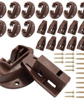 Plastic Center Mount Drawer Track Guides Replacement Kit With Screws, universal fit, shown with 20 guides and screws