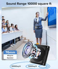 Dope Voice Amplifier For Teachers With Dual Magnetic Wireless Lavalier Microphones And Noise Reduction Bluetooth Portable Rechargeable Speaker For Classroom Meetings Yoga Speeches Black in a classroom setting.