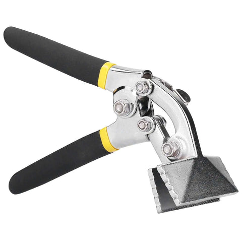 Pro Grade Flanging Pliers With Locking Jaw for sheet metal seaming flat nose crimping forceps curved handle hand bending tool