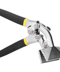 Flanging Pliers Flat Nose Crimping Forceps Hand Seamer With Curved Handle Compound Leverage for sheet metal bending in tight spaces