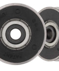 Close-up of Premium One And One Quarter Inch Sliding Door Roller Replacement Kit For Patio Doors, Stainless Steel Bearing Wheel