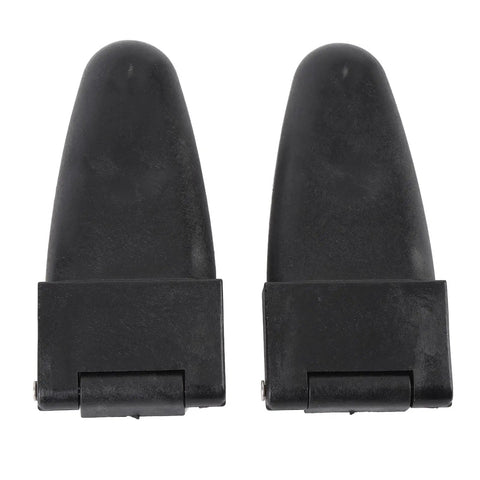 Rear Glass Door Hinges Kit For LEER 100XL And 100LE Truck Cap 2 Hole Design Direct Fit OEM 103528 Replacement Plastic Window Hinge Set