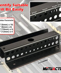 Magnetic Drill Bit Organizer For Long Phillips Bits Built Tough Heavy Duty Steel Bit Holder With Anti Slip Grip No Drill Magnetic Storage Rack 26 Hole Bit Caddy For SAE And Metric Bits