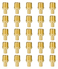 Twenty Five Pack Half Inch NPT To Half Inch PEX Male Adapters No Lead Brass NSF ANSI 61 Certified Drinking Water Fittings ASTM F1807