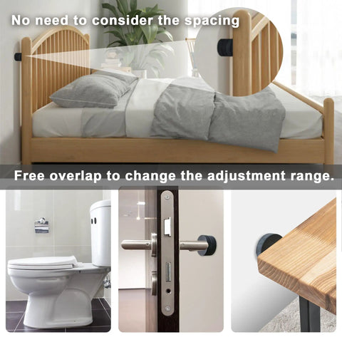 30 Pack Self Adhesive Headboard Stoppers And Bed Bumpers Crafted From Premium High Density Eva Foam in various settings, stabilizing furniture.