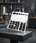 Get Your Hole Plugs Kit Ready! This Awesome Silicone Set Includes 125 Black Rubber Grommets Across 8 Sizes To Fit Any Round Hole From Smalls To Bigs. Perfect Stuff For Sealing Leaks And Protecting Surfaces Without A Scratch, Plus Comes With A Cool. black silicone grommet kit in assorted sizes, open case