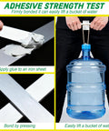 Ultra Tough Metal Epoxy Adhesive For All Metals And Surfaces Waterproof Quick Set Bond lifting a water bucket in strength test