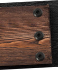 Set Of Five Heavy Duty Binding Screws And Countersunk Cap Nuts For Furniture Hardware And Leather Craft Projects close-up on wood