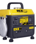 Portable 1200 Watt Gas Powered Generator For Camping And Home Use with yellow top and handle, 120V outlet, recoil start