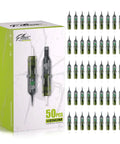 Assorted 50 Pack Tattoo Cartridge Needles Number 12 Mix 3RS 5RS 7RS 9RS 11RS Standard Round Shader Cartridges For Tattoo Gun Machine Pen Dope Quality For Pros Seeking Precise Inking, Smooth Contours And Pro Grade Results. 50-pack EO sterilized cartridges in box
