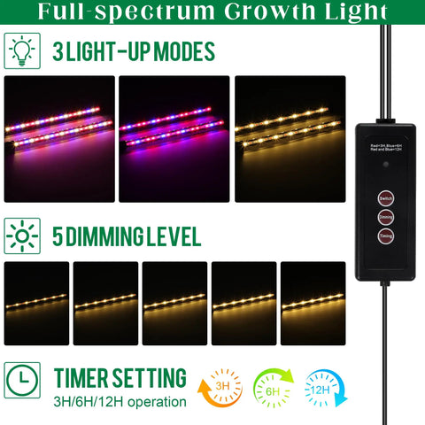 40 Cell Seed Starter Kit With Grow Lights And Full Spectrum UL Certified Heating Mat For Easy Germination Includes 40 Peat Pellets Seed Starting Soil Plant Labels Seedling Tools And Timer Controlled Light Strip