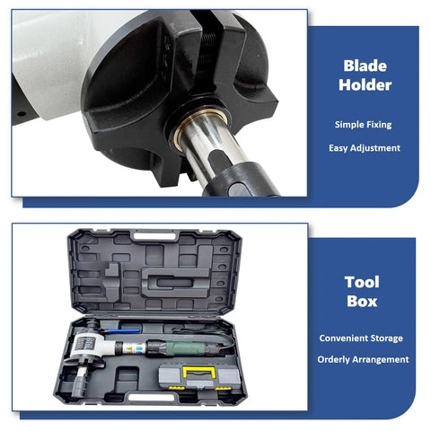 Rough Tough Electric Pipe Bevelling Machine Handheld Internal Expansion Chamfering Tool blade holder detail for easy adjustment