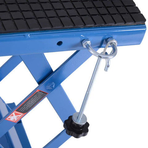 Heavy Duty Hydraulic Motorcycle Scissor Jack Lift With Foot Step For Dirt Bikes And Mini Motorcycles 300 Lb Capacity For Secure Wheel Elevation And Foldaway Stand For Easy Maintenance