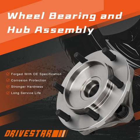 Plug And Play Front Wheel Hub And Bearing Assembly For Toyota 4Runner 2003-2019, Tacoma 2005-2019, 6-Lug, shown in packaging