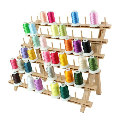 60 Spool Braid Rack For Hair Extensions And Braids, Braiding Hair Stand, Thread Organizer For Sewing Quilting And Embroidery